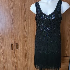 Flapper black dress